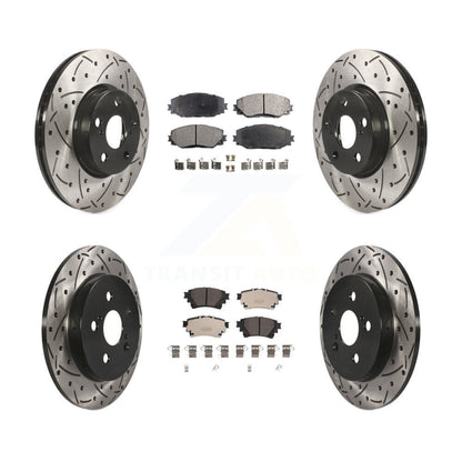 Kit de plaquettes en céramique pour Rotor de frein à fente avant et arrière, pour Toyota Corolla 2019 1.8