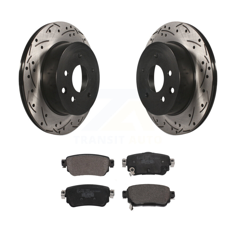 Kit de plaquettes en céramique pour Rotor de frein à disque, fente arrière percée, pour Nissan Rogue Sport 2019
