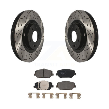 Kit de plaquettes en céramique pour Rotor de frein à disque, fente de perçage avant, pour Hyundai Santa F 2019 – 2020