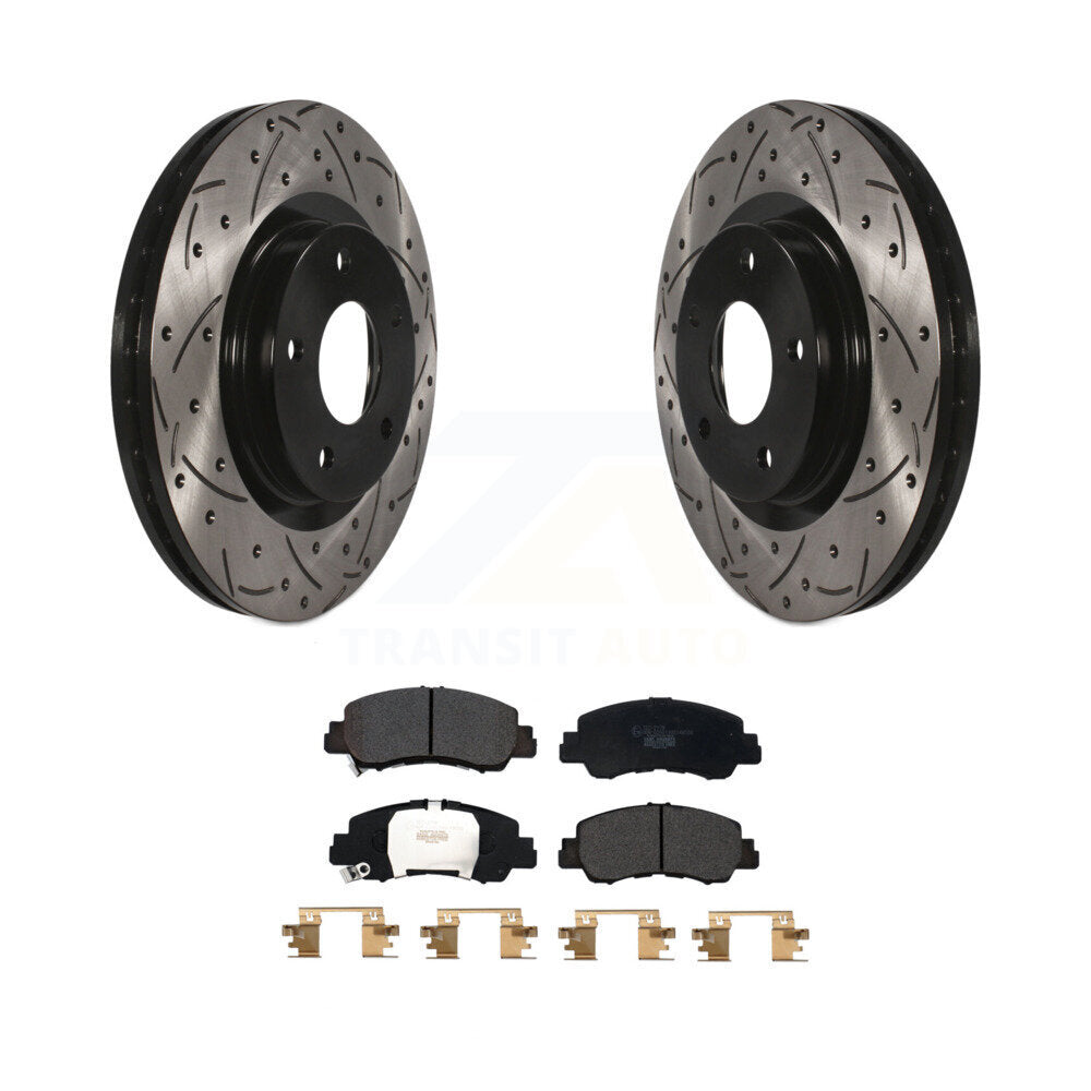 Kit de plaquettes en céramique pour Rotor de frein à disque, fente avant percée, pour Mitsubishi Eclipse Cros
