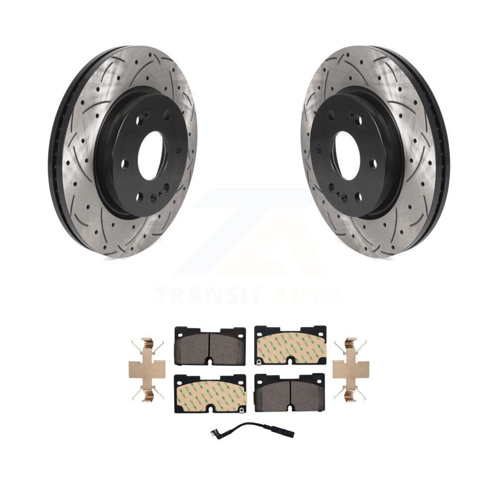 Kit de plaquettes en céramique pour Rotor de frein, fente de perçage avant, pour GMC Chevrolet Silverado 1500 X