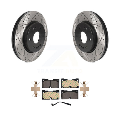Kit de plaquettes en céramique pour Rotor de frein, fente de perçage avant, pour GMC Chevrolet Silverado 1500 X