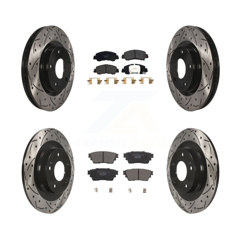 Kit de plaquettes en céramique pour Rotor de frein, fente avant et arrière, pour Mitsubishi Eclipse Cros