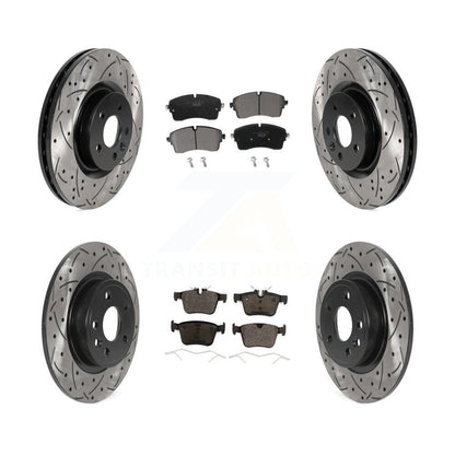 Kit de plaquettes en céramique pour Rotors de frein à disque, fente de perçage avant et arrière, pour Jaguar e-pac
