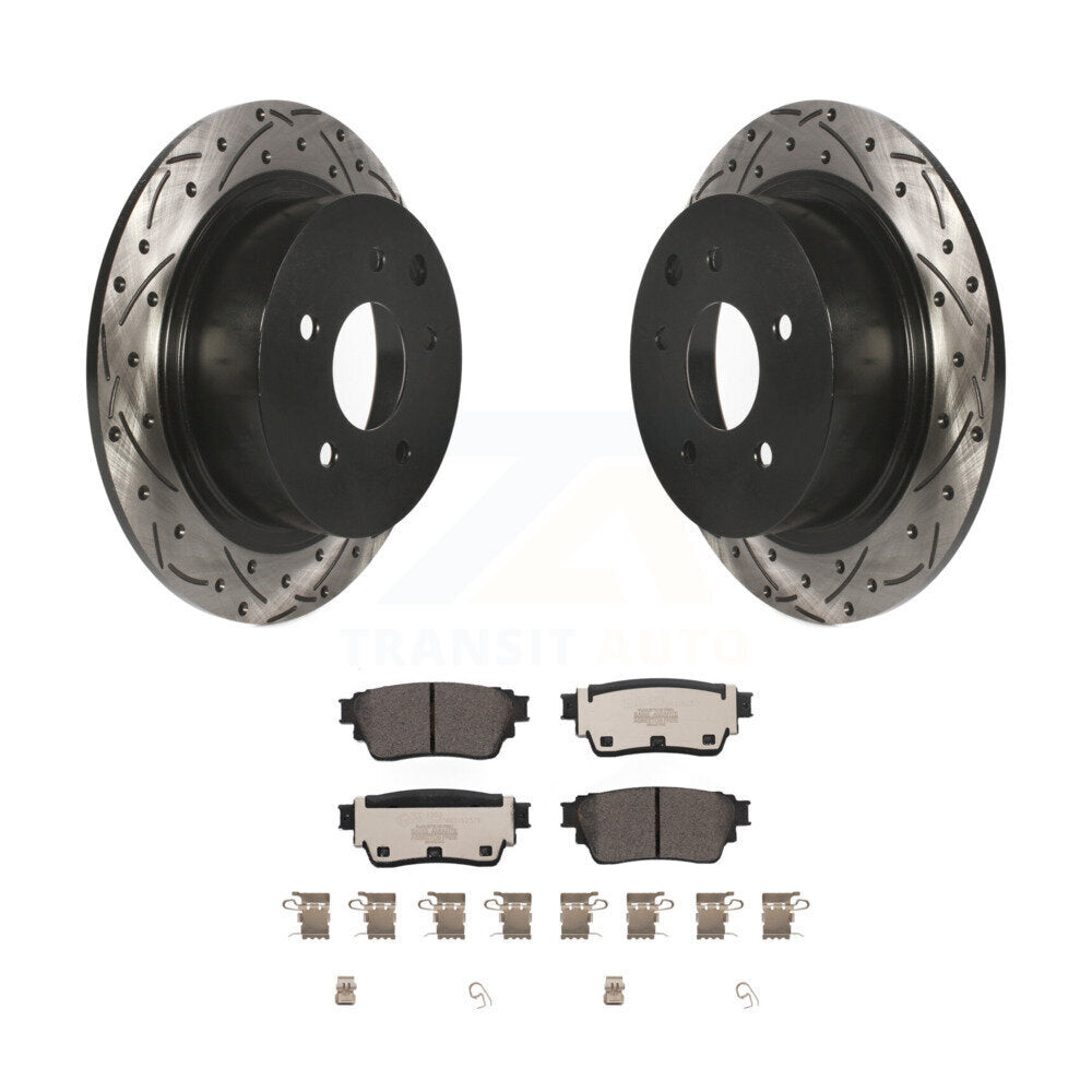 Kit de plaquettes en céramique pour Rotor de frein à disque, fente de perçage arrière, pour Nissan Altima AW 2019 – 2020