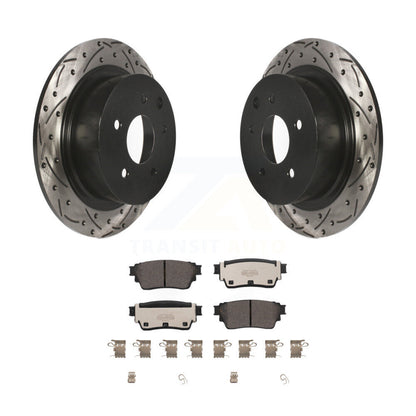 Kit de plaquettes en céramique pour Rotor de frein à disque, fente de perçage arrière, pour Nissan Altima AW 2019 – 2020