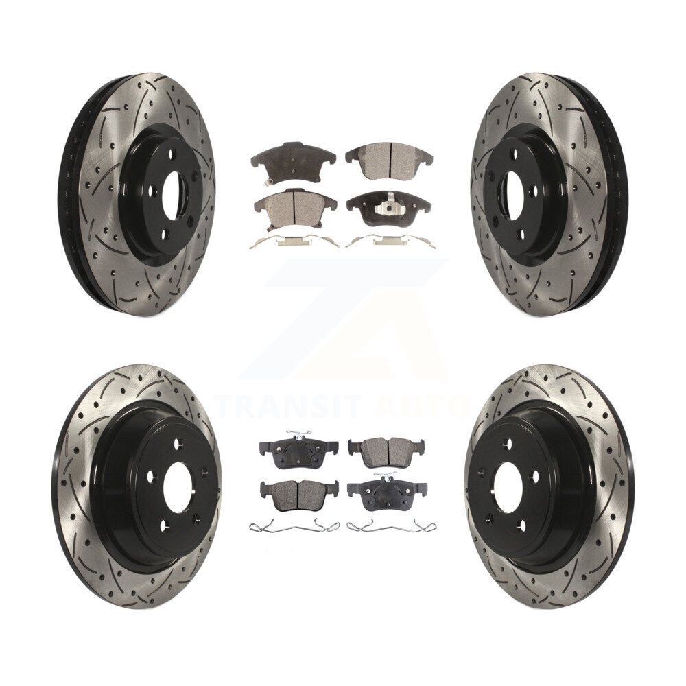 Kit de plaquettes en céramique pour rotors de frein avant et arrière, pour Ford Police Responder SS