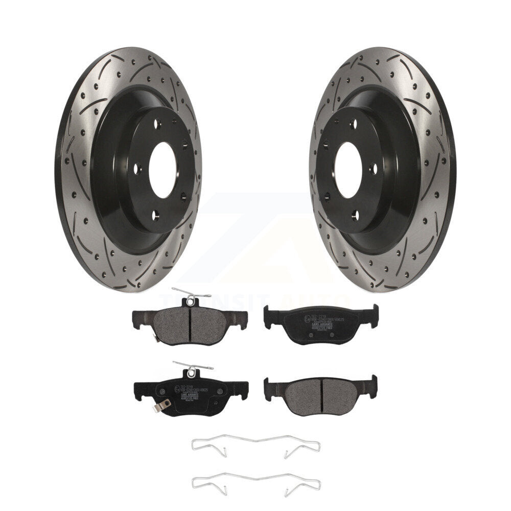 Kit de plaquettes en céramique pour Rotor de frein à disque, fente de perçage arrière, pour Mazda CX-30 MX-30 E