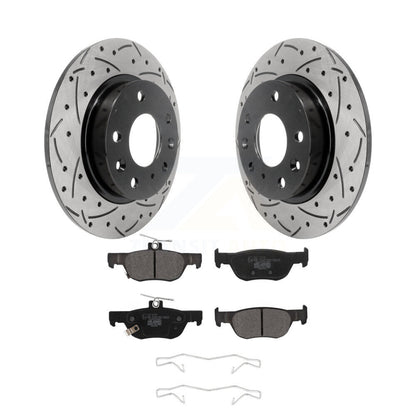 Kit de plaquettes en céramique pour rotors de frein à disque, fente de perçage arrière, pour Mazda 3 CX-30 Spor
