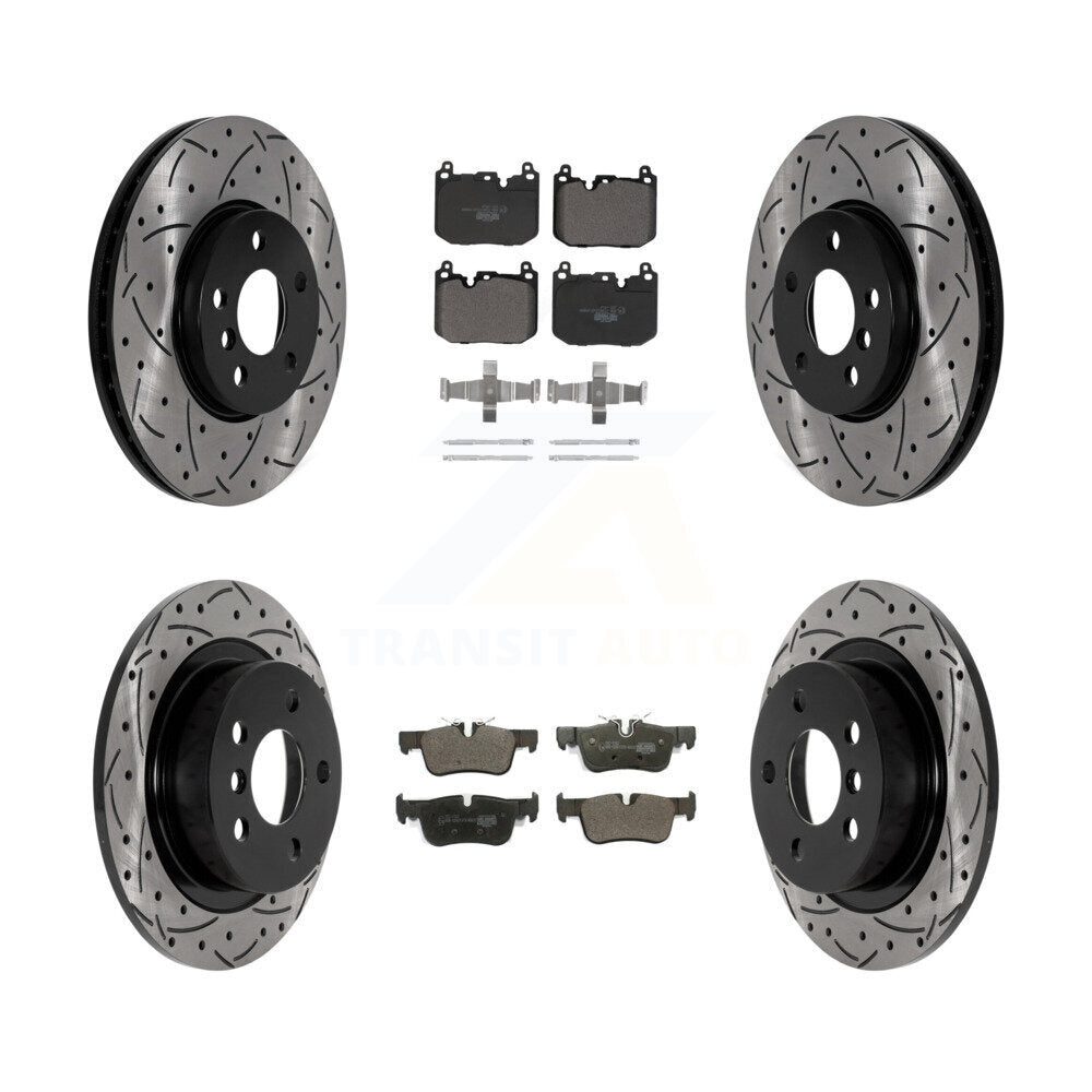 Kit de plaquettes en céramique pour Rotor de frein à disque, fente de perçage avant et arrière, pour Mini Cooper Clubman