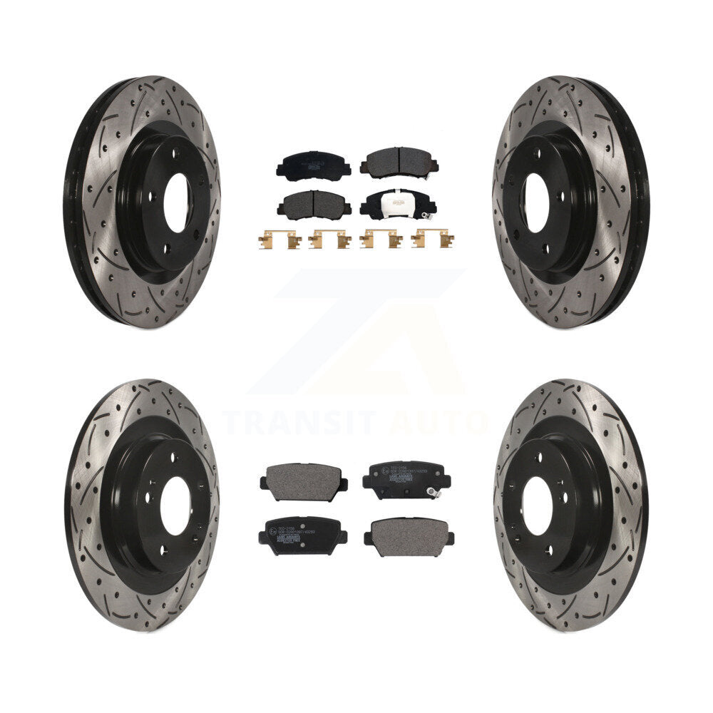 Kit de plaquettes en céramique pour Rotor de frein, fente avant et arrière, pour Mitsubishi Eclipse Cros