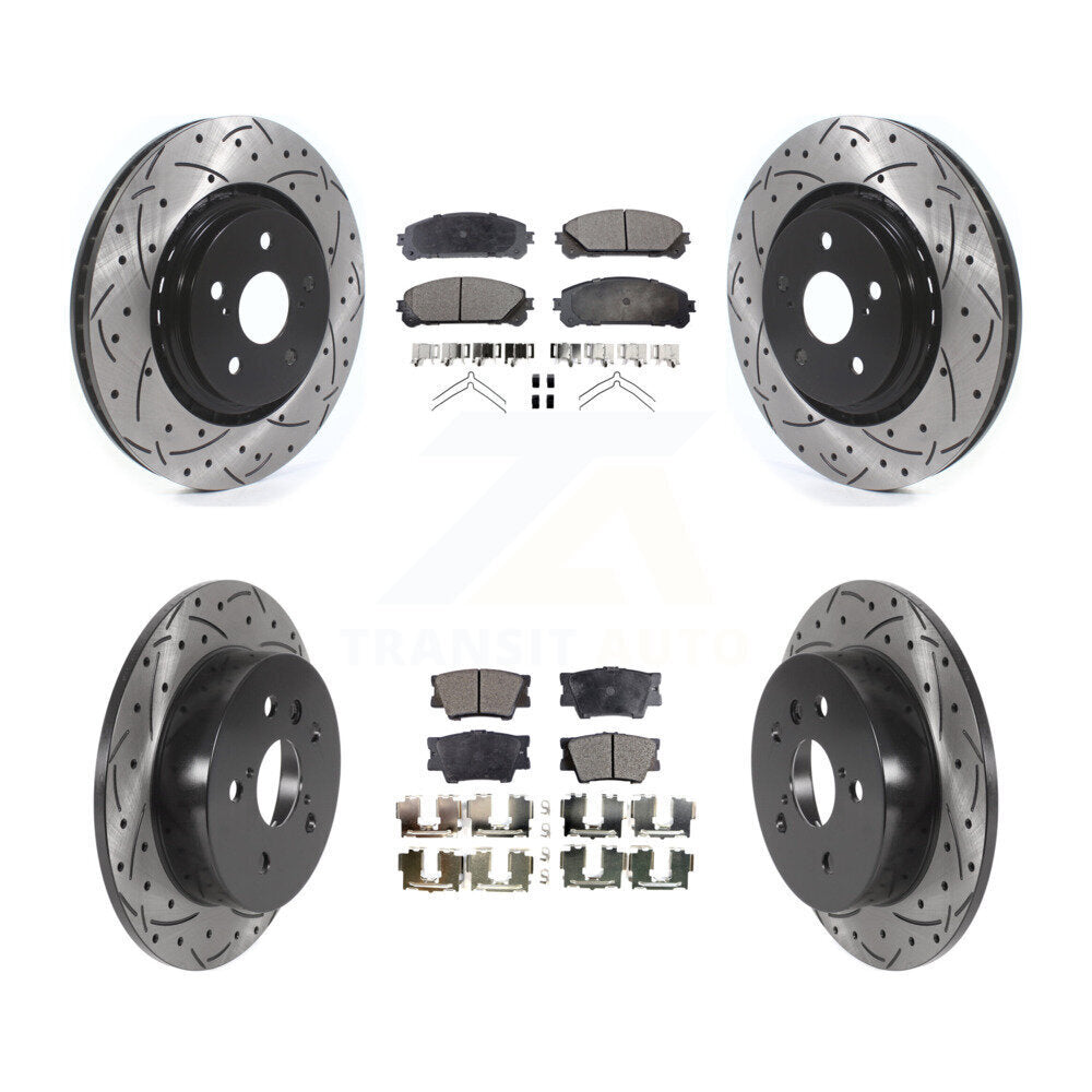 Kit de plaquettes en céramique pour Rotor de frein à disque, fente de perçage avant et arrière, pour Toyota Camry TR 2022
