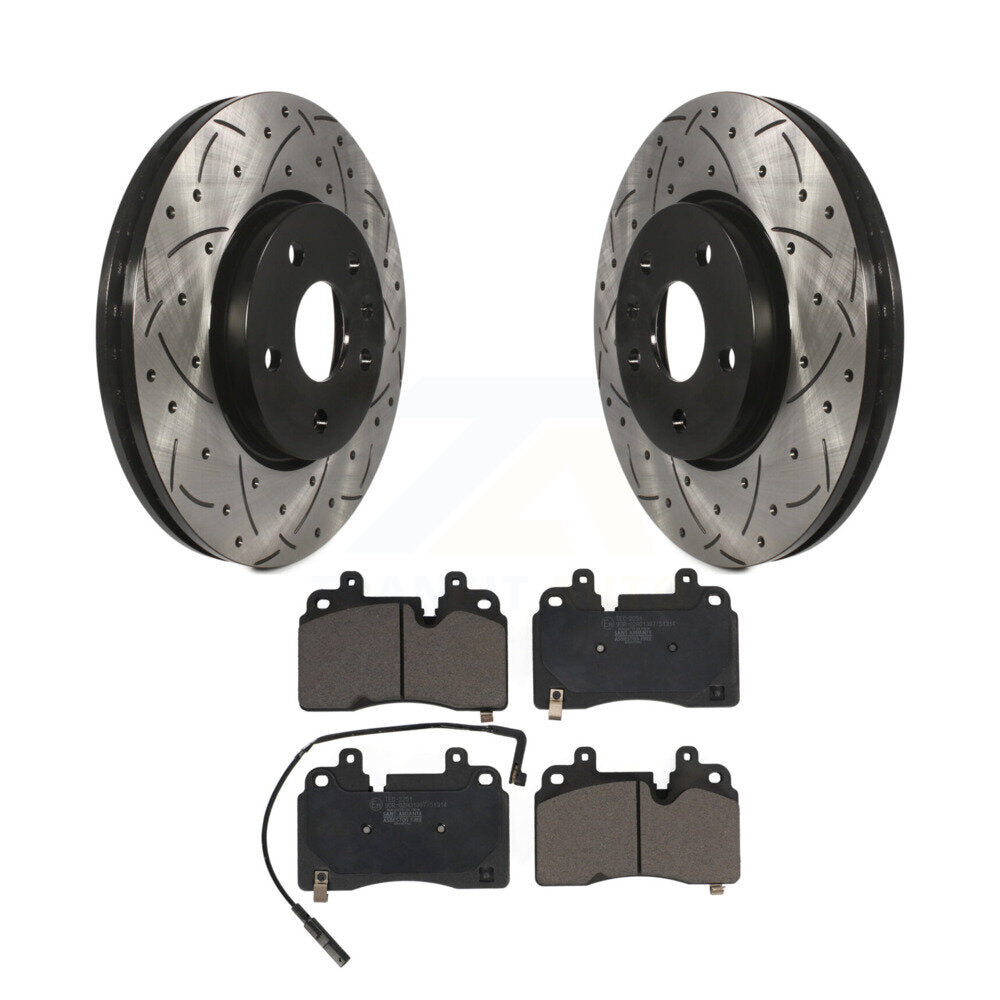 Kit de plaquettes en céramique pour Rotors de frein à disque, fente de forage à revêtement avant, pour Chevrolet Corvett