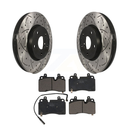 Kit de plaquettes en céramique pour Rotors de frein à disque, fente de forage à revêtement avant, pour Chevrolet Corvett