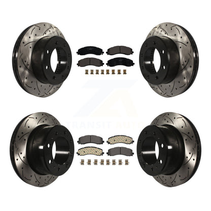 Kit de plaquettes en céramique pour Rotors de frein à disque, fente de perçage avant et arrière, pour Ram 2500 350