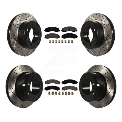 Kit de plaquettes en céramique pour rotors de frein à disque fendus, revêtement avant et arrière, pour Ram 350