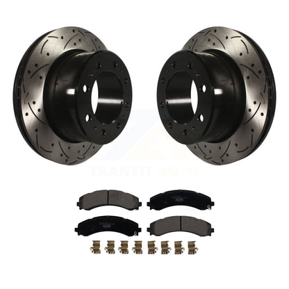 Kit de plaquettes en céramique pour rotor de frein à fente arrière, pour Ram 3500 avec roues doubles