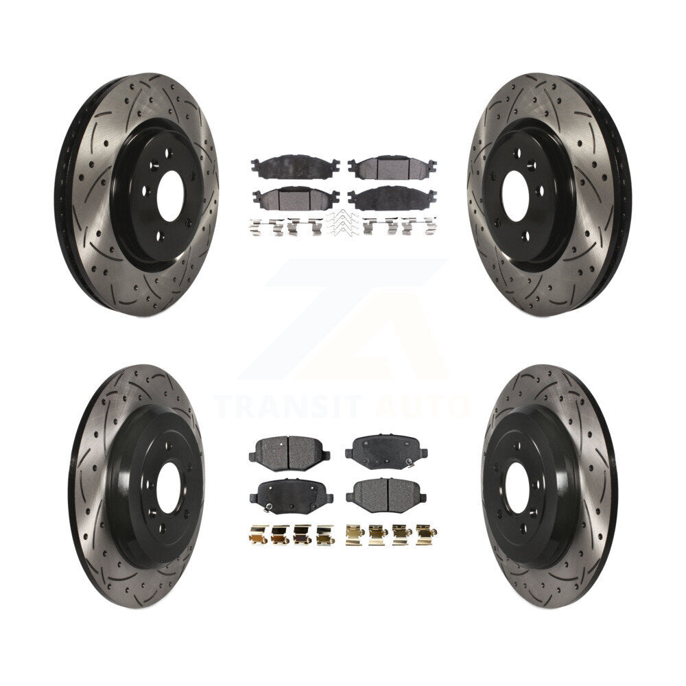 Kit de plaquettes en céramique pour Rotors de frein à disque, fente de perçage avant et arrière, pour Ford Explore
