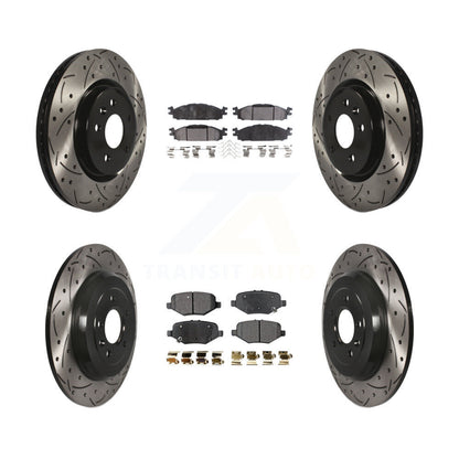 Kit de plaquettes en céramique pour Rotors de frein à disque, fente de perçage avant et arrière, pour Ford Explore