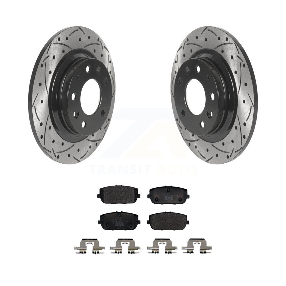 Kit de plaquettes en céramique pour rotors de frein à disque, fente de perçage arrière, pour Mazda MX-5 Miat 2006 – 2015