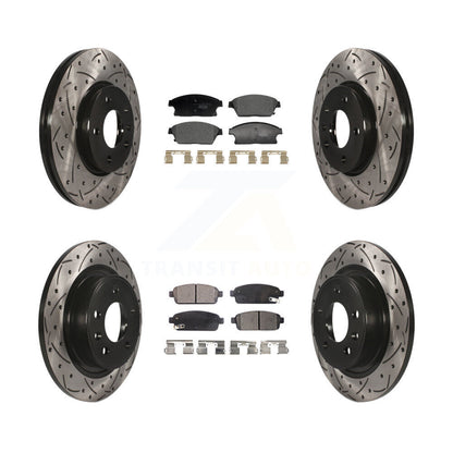 Kit de plaquettes en céramique pour Rotor de frein, fente de perçage avant et arrière, pour Chevrolet Cruze Buick Vol