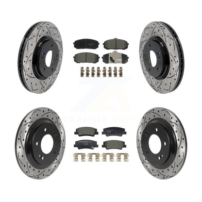 Kit de plaquettes en céramique pour Rotor de frein, fente de perçage avant et arrière, pour Hyundai Sonata Kia Niro E