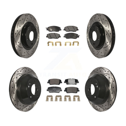 Kit de plaquettes en céramique pour Rotor de frein, fente avant et arrière percée, pour Hyundai Santa Fe XL 3.3