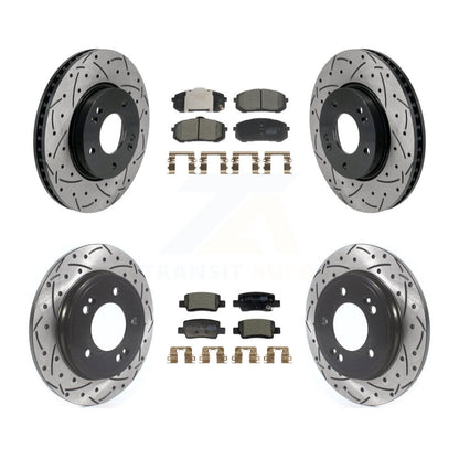 Kit de plaquettes en céramique pour Rotors de frein à disque, fente de perçage avant et arrière, pour Hyundai Elantr