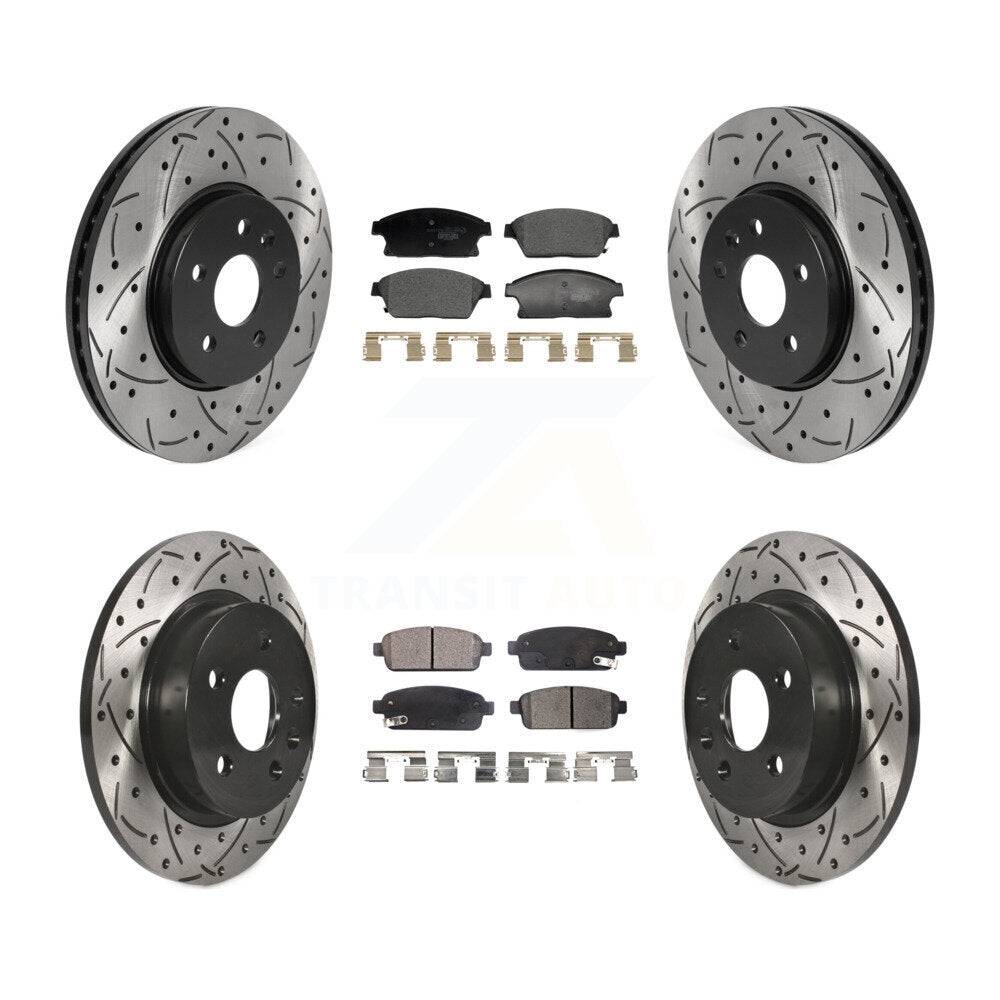 Kit de plaquettes en céramique pour Rotors de frein à disque, fente de perçage avant et arrière, pour Chevrolet Trax Buic