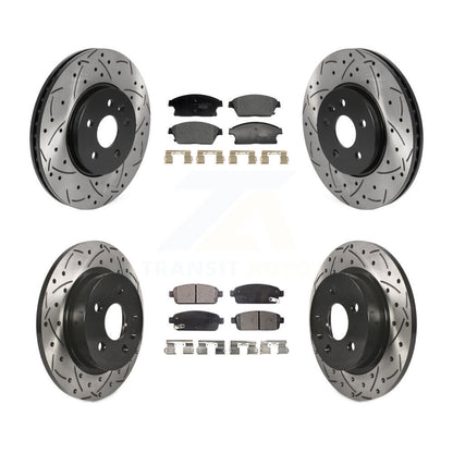 Kit de plaquettes en céramique pour Rotors de frein à disque, fente de perçage avant et arrière, pour Chevrolet Trax Buic