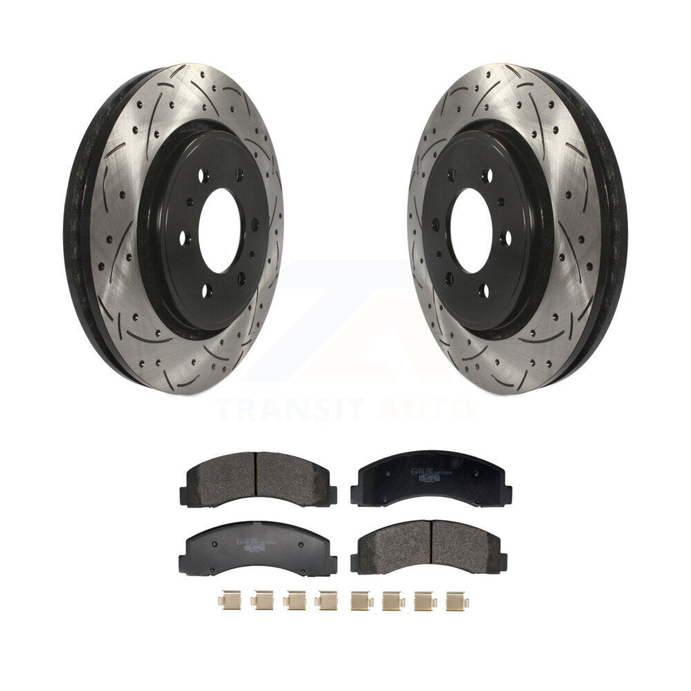 Kit de plaquettes en céramique pour Rotor de frein à fente avant, pour Ford F-150 Expedition Lincol