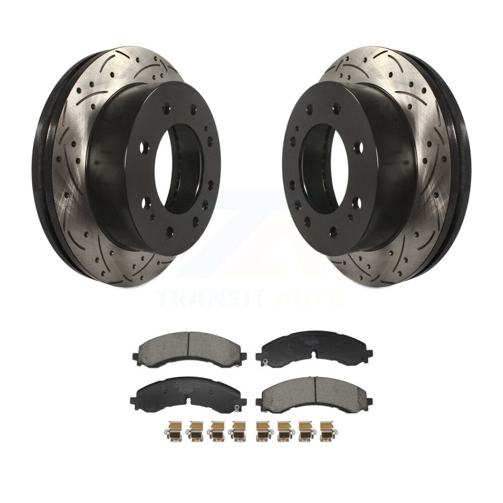 Kit de plaquettes de frein en céramique, Rotors de frein à fente avant percés pour GMC Chevrolet Sierra 2500 H