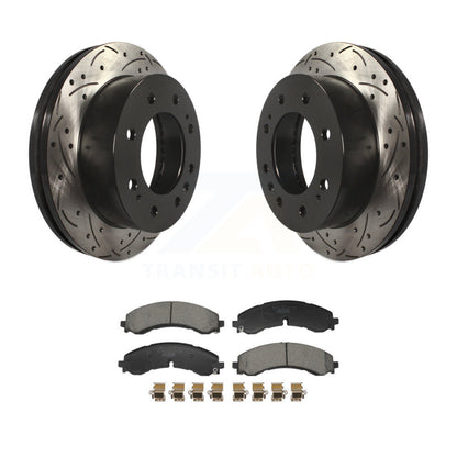 Kit de plaquettes de frein en céramique, Rotors de frein à fente avant percés pour GMC Chevrolet Sierra 2500 H