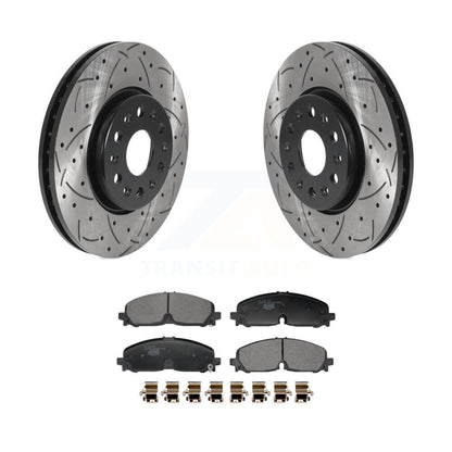 Kit de plaquettes en céramique pour Rotor de frein à fente avant percée, pour Chevrolet Traverse Blazer GM