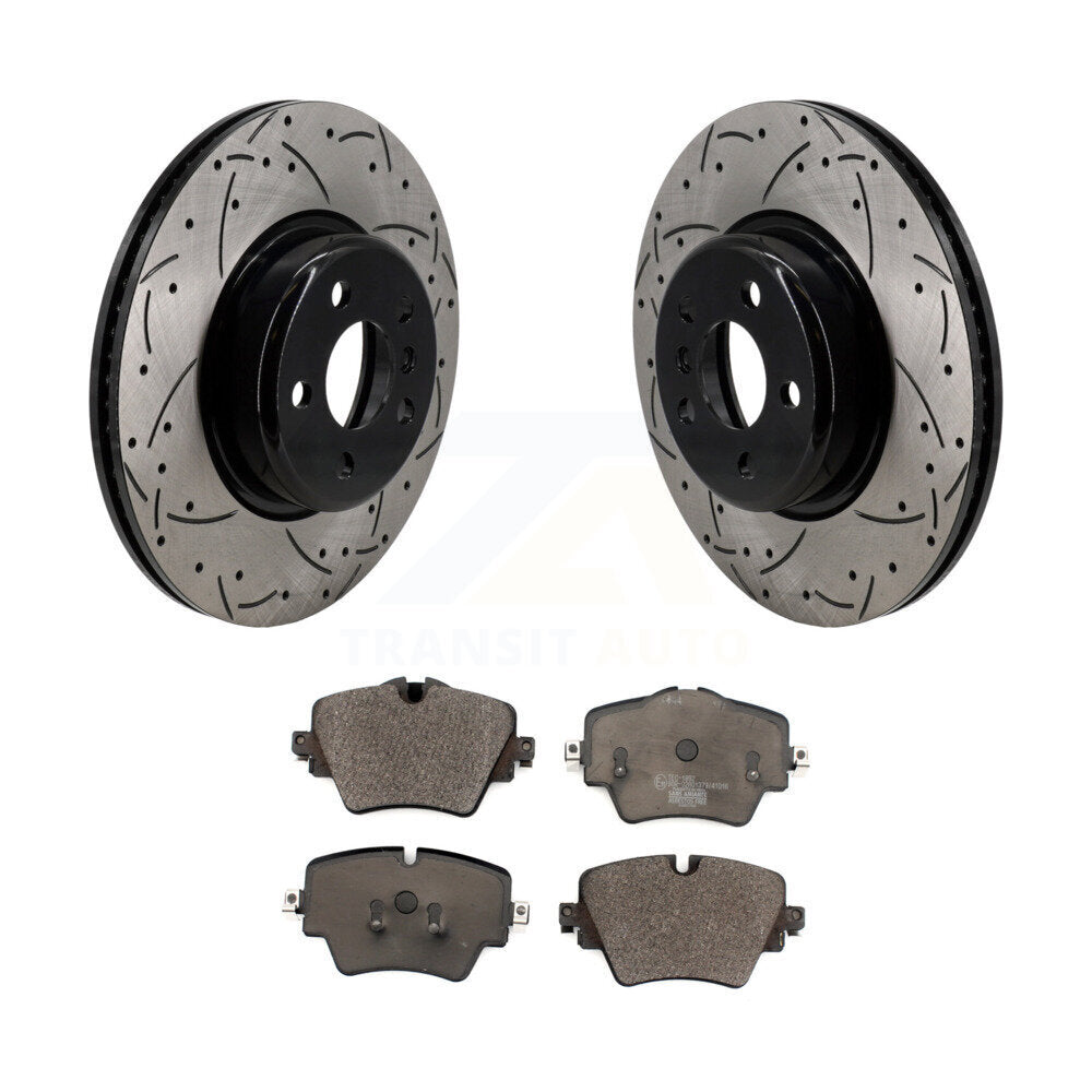 Kit de plaquettes en céramique pour Rotor de frein à fente avant percée, pour BMW X3 330i xDrive X4 Z4 430