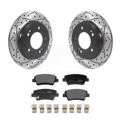 Kit de plaquettes en céramique pour Rotor de frein à disque fendu, revêtement arrière, pour Hyundai Elantr