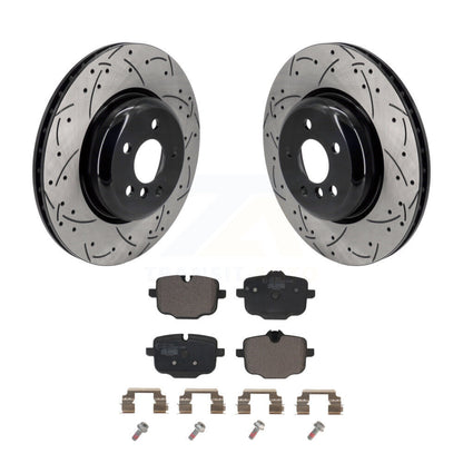 Kit de plaquettes de frein en céramique, Rotors de frein à fente arrière percés pour BMW X5 X7 540i xDrive X6 750