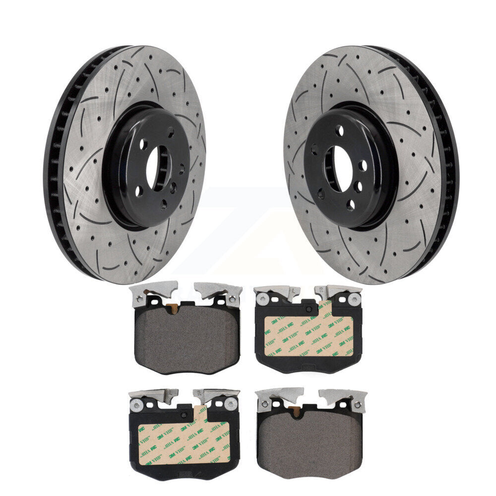 Kit de plaquettes de frein en céramique, Rotors de frein à fente avant, pour BMW 330i xDrive 530i Toyota G