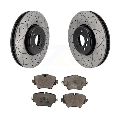 Kit de plaquettes en céramique pour rotors de frein à disque, fente de perçage avant, pour Toyota GR Supra 2021 2.0