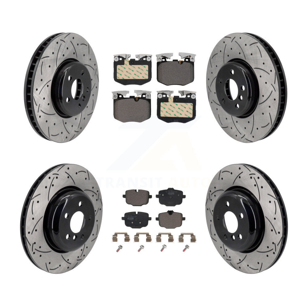 Kit de plaquettes de frein en céramique, Rotors de frein à disque avant et arrière (6 pièces) pour BMW 530e xDrive 640i Gra