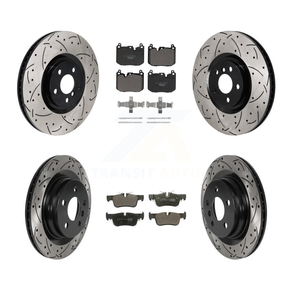 Kit de rotor de frein à disque avant et arrière et plaquettes en céramique (6 pièces) pour Mini Cooper Countryma