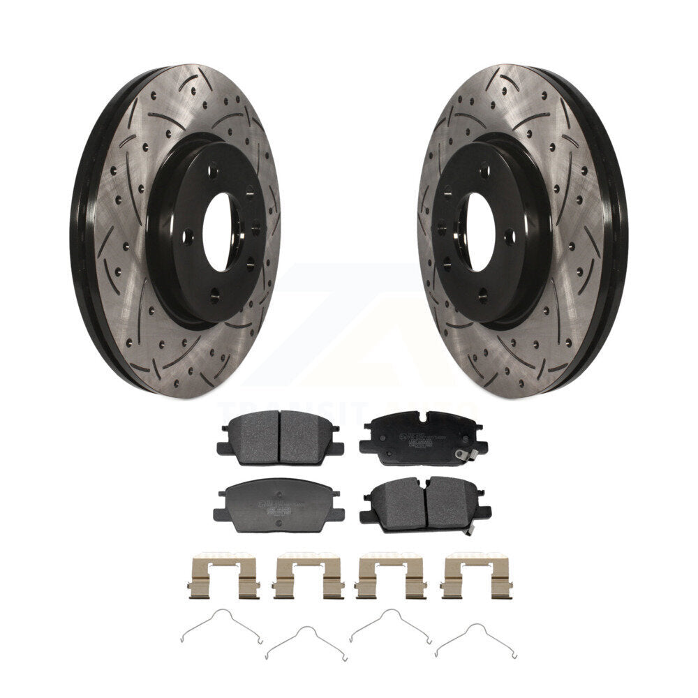 Kit de plaquettes en céramique pour Rotor de frein à fente avant percée, pour Chevrolet GMC Terrain Equino