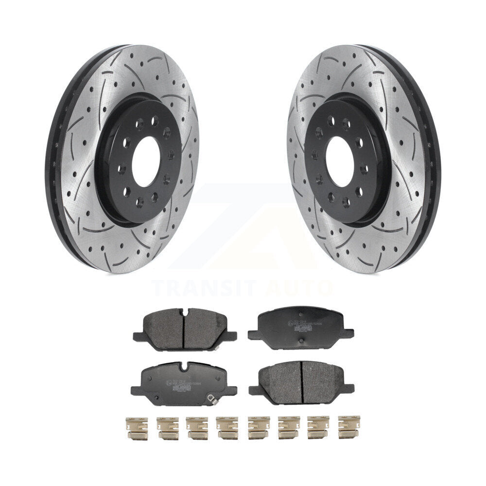 Kit de plaquettes en céramique pour Rotor de frein à fente avant percée, pour Chevrolet Equinox GMC Terrai