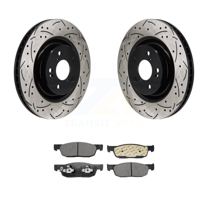 Kit de plaquettes en céramique pour Rotor de frein à disque, fente avant percée, pour Acura MDX 2022 2023 3.5