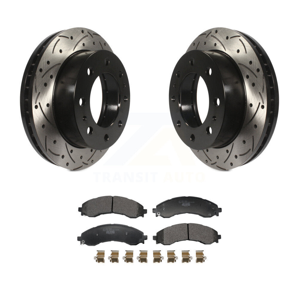 Kit de plaquettes en céramique pour Rotors de frein à fente avant, pour GMC Chevrolet Savana 2500 350