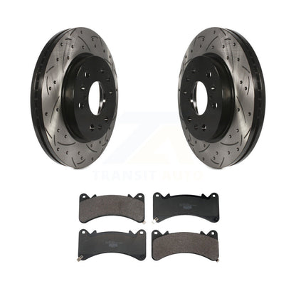Kit de plaquettes en céramique pour Rotor de frein, fente de perçage avant, pour GMC Sierra 1500 Chevrolet Yuko