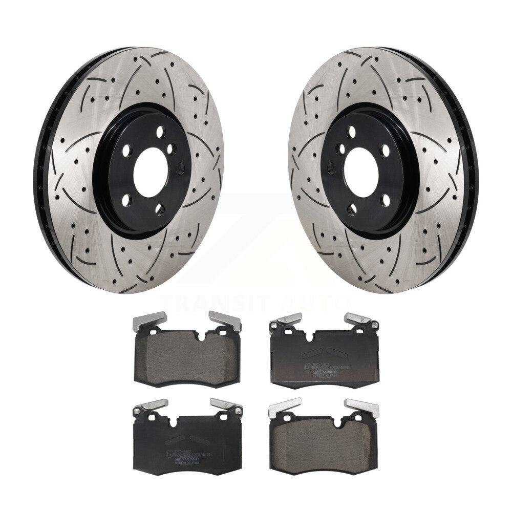 Kit de plaquettes en céramique pour Rotor de frein à fente avant percée, pour Mini Cooper John Works