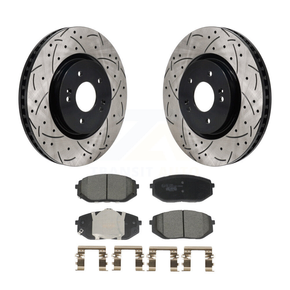 Kit de plaquettes en céramique pour Rotor de frein, fente de perçage avant, pour Hyundai Tucson Kia Sportage 5