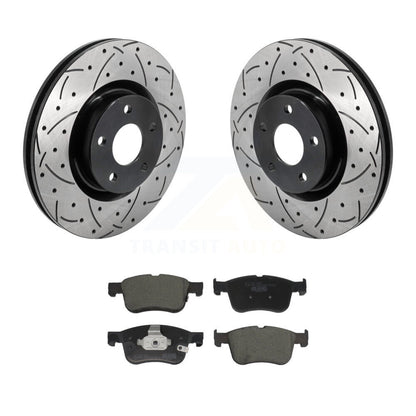 Kit de plaquettes en céramique pour Rotor de frein à disque, fente avant percée, pour Ford Escape Bronco Spor
