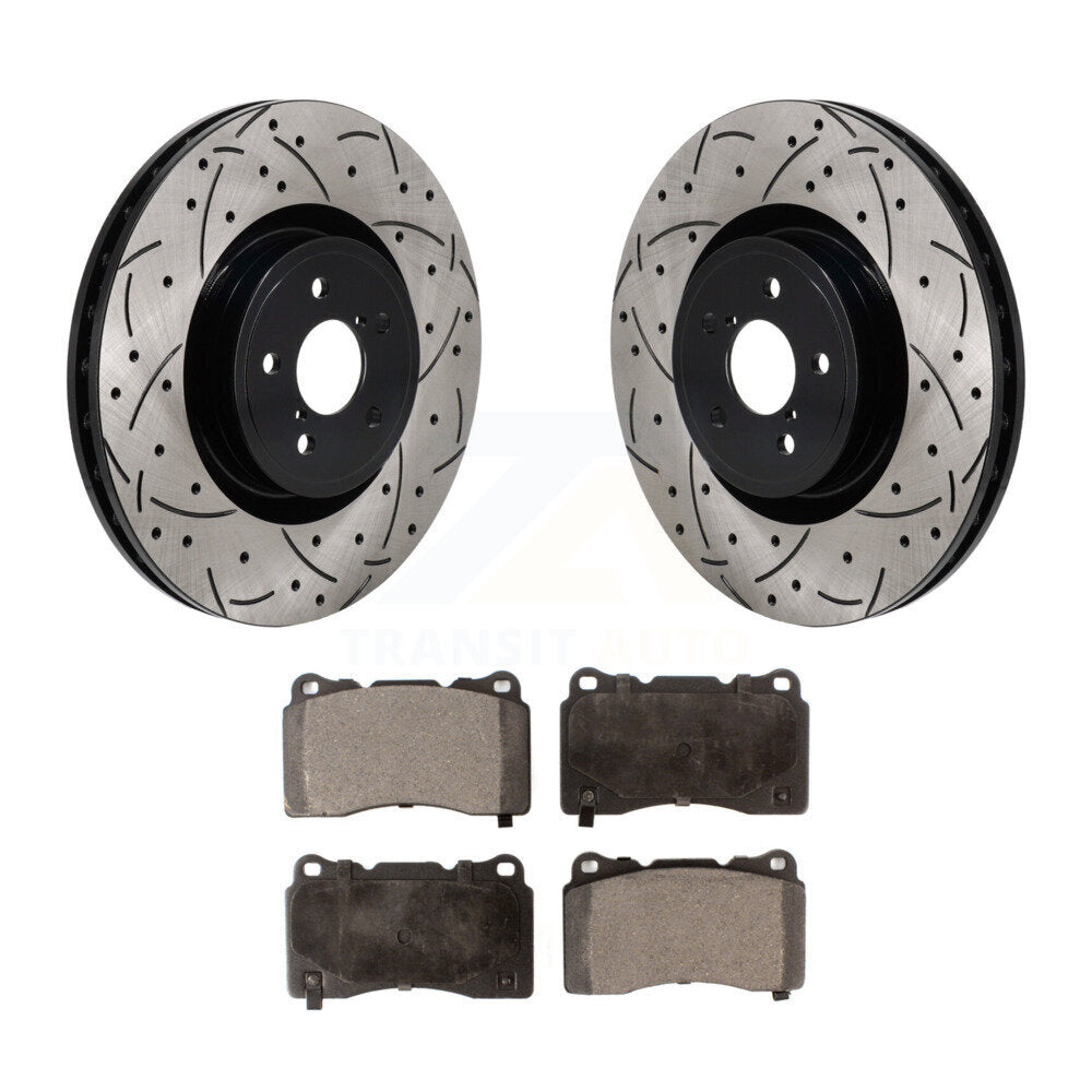 Kit de plaquettes de frein en céramique, Rotors de frein à fente avant percés pour Subaru BRZ Impreza Toyota 8